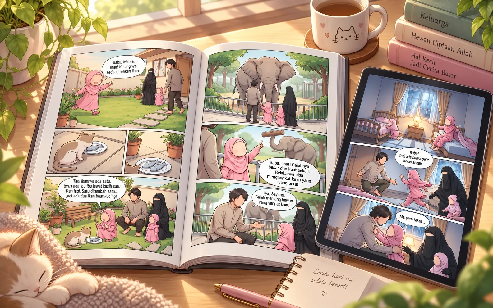 Kumpulan cerita visual Komik Pembelajar Belajar